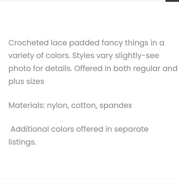 ZENANA Black Lace Bralette cropped Top in Black - Picture 5 of 9